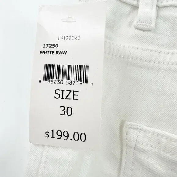 DL1961 Rachel Flare Ultra High Rise Instasculpt Jeans White Size 30 NWT